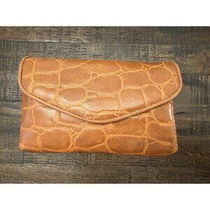 Vintage Clutch Coin Purse Wallet Ensemble Pebbled Textured Vinyl NOS